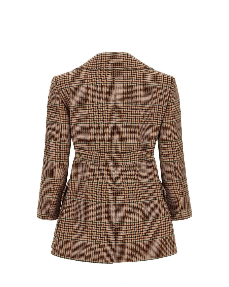 Etro Pea Coat in brown, Wool — view 2