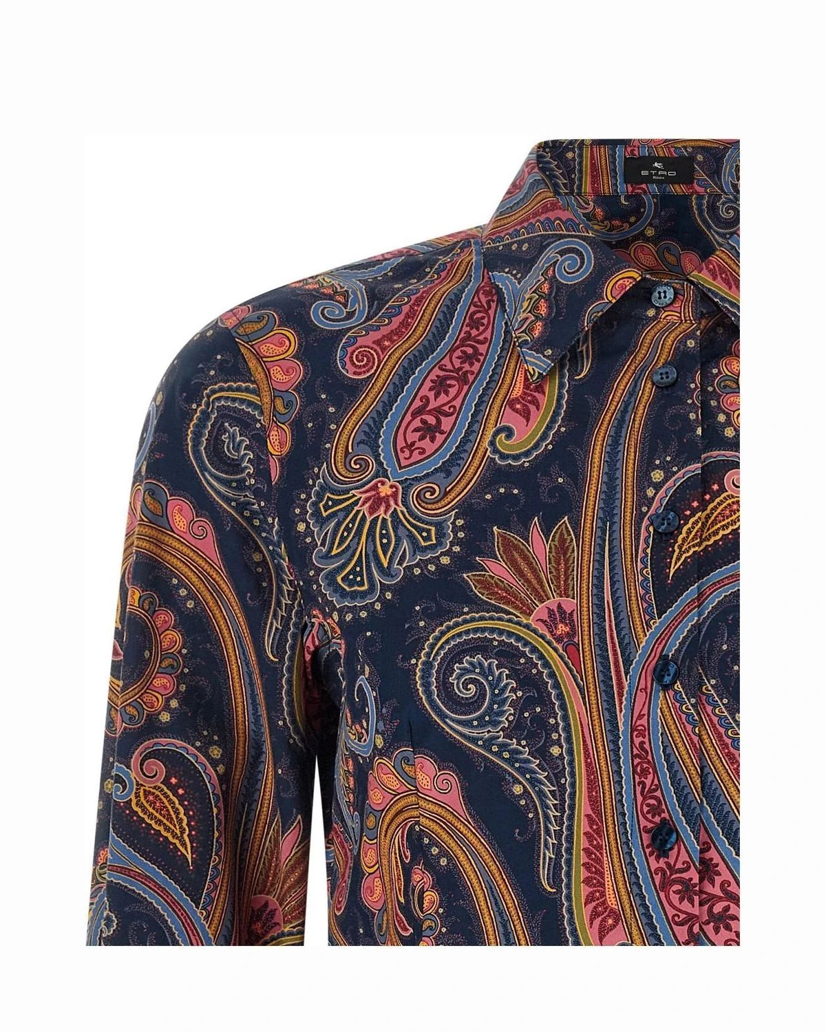 Etro Dress Shirt in blue, Cotton — view 3