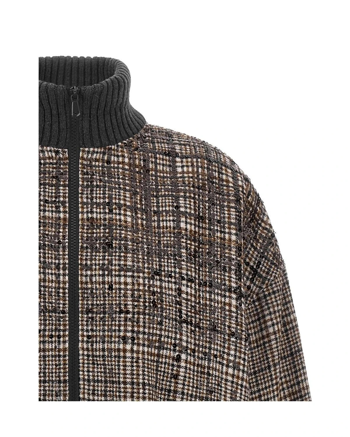 Brunello Cucinelli Bomber Jacket in brown, Alpaca — view 3