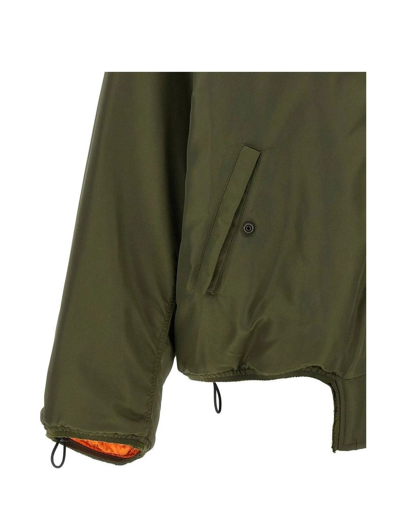 MM6 Maison Margiela Bomber Jacket in green, Polyamide — view 4
