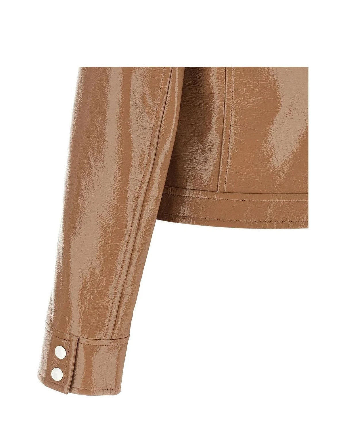 Courrèges Trucker Jacket in brown, Cotton — view 4