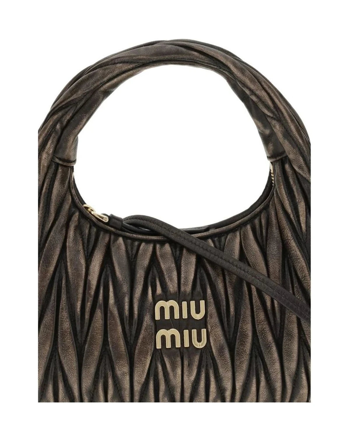 Miu Miu Shoulder Bag in brown, Lamb — view 4