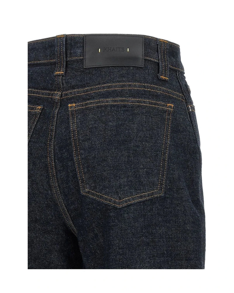 Khaite Jean in blue, Cotton — view 4