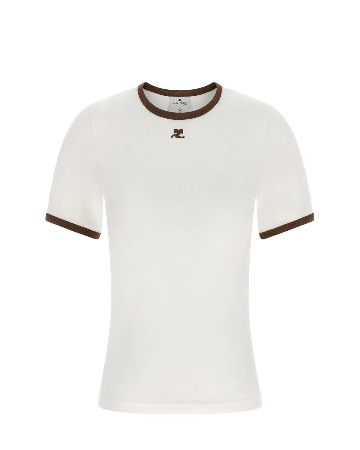 Courrèges T-Shirt in brown, Cotton