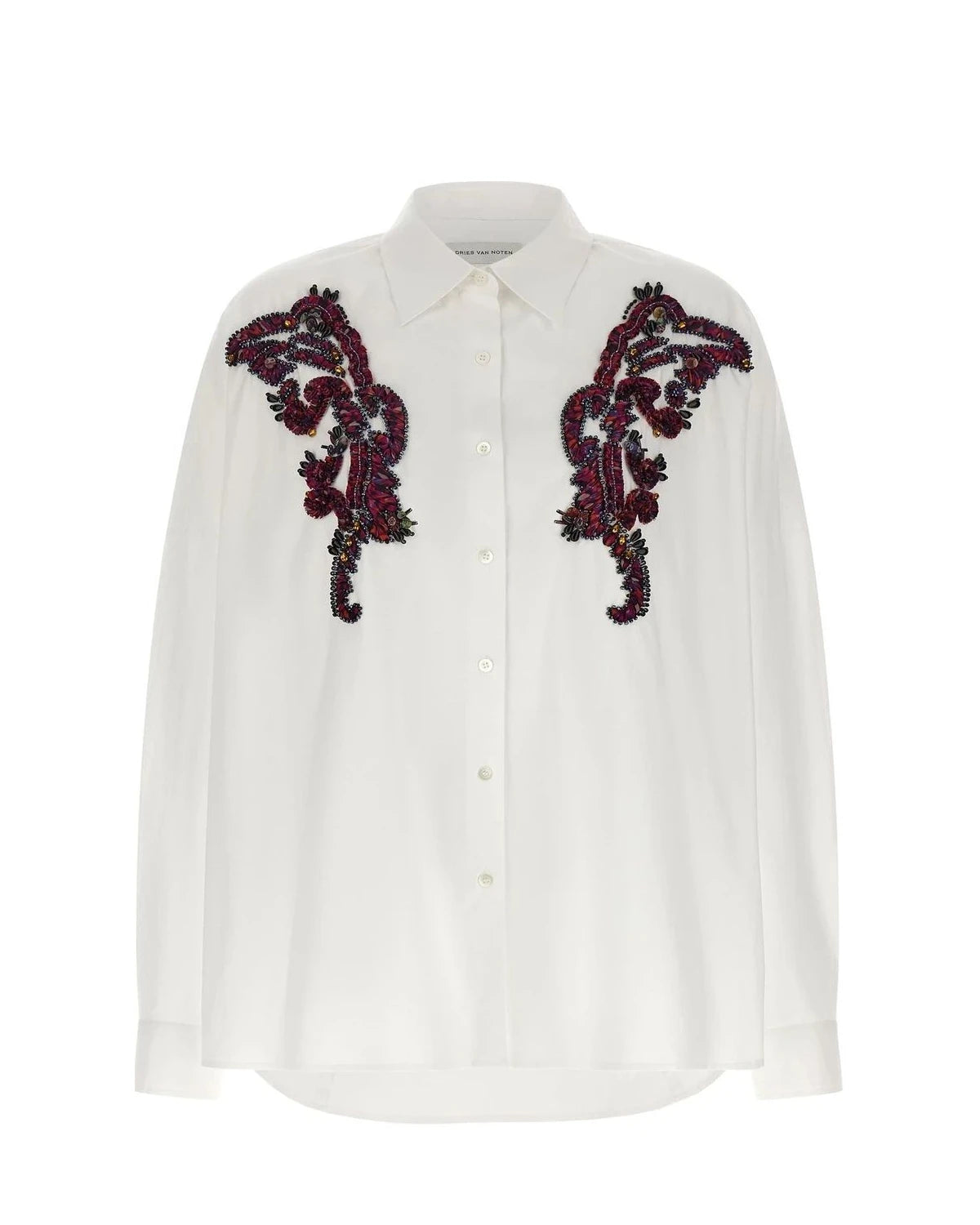 Dries Van Noten Dress Shirt in white, Cotton