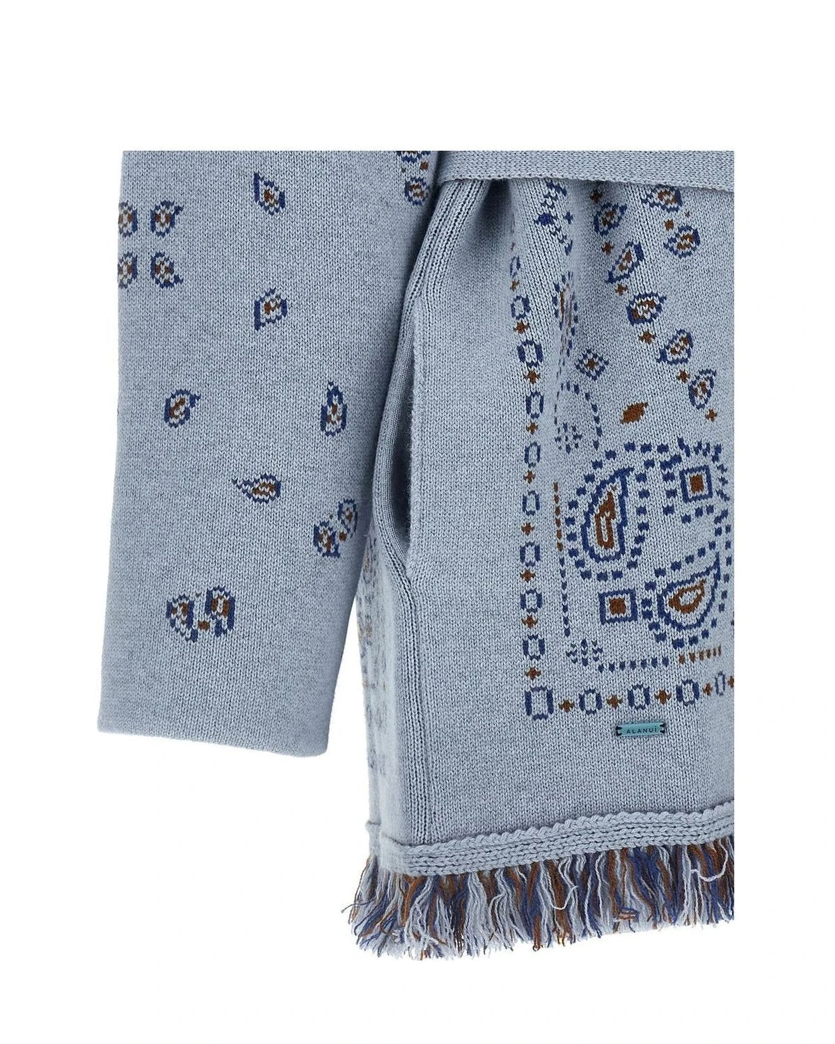 Alanui Cardigan in blue, Cashmere — view 4