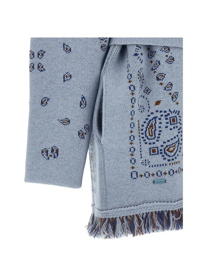 Alanui Cardigan in blue, Cashmere — view 4