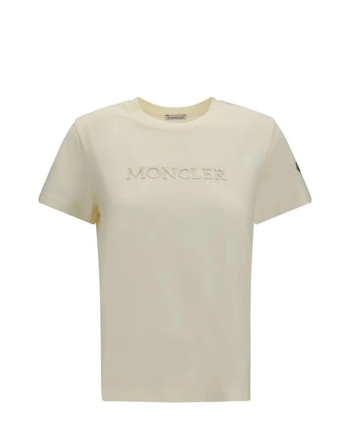 Moncler T-Shirt in beige, Cotton