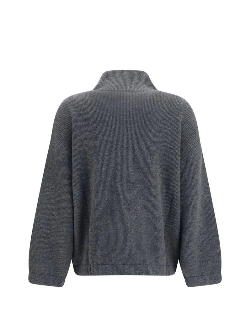 Brunello Cucinelli Sweatshirt in gray, Kashmir — view 2