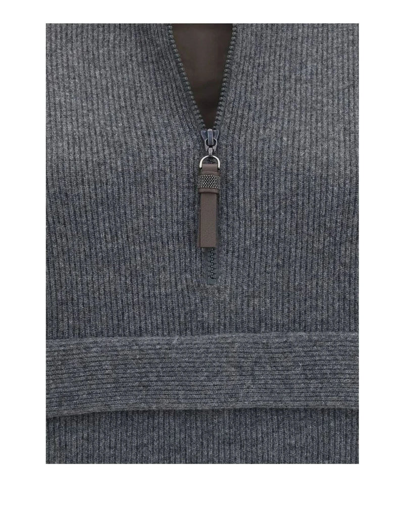 Brunello Cucinelli Sweatshirt in gray, Kashmir — view 3