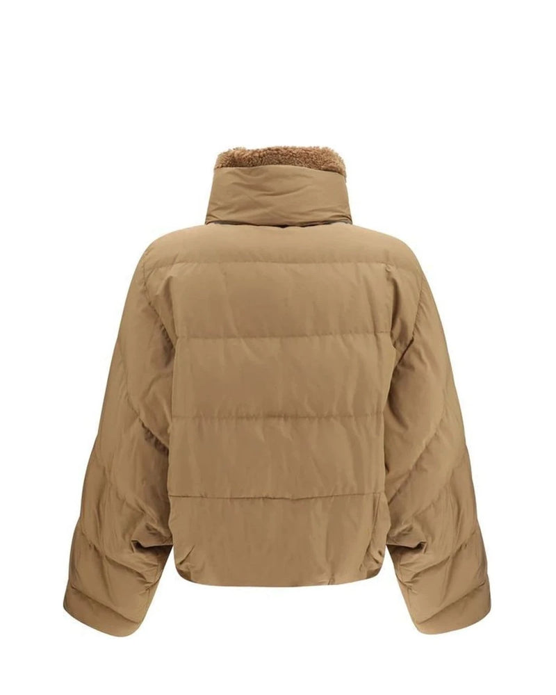 Brunello Cucinelli Puffer Jacket in beige, Cotton — view 2