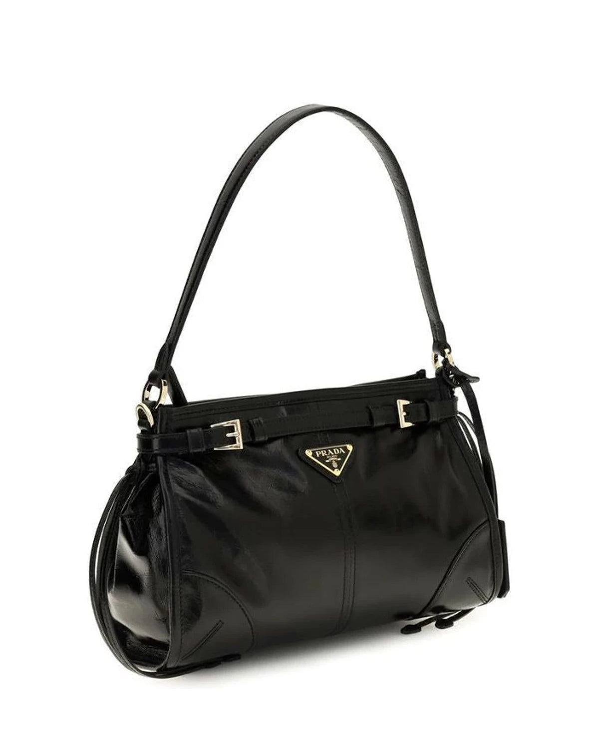 Prada Shoulder Bag in black, Calf Leather — view 2