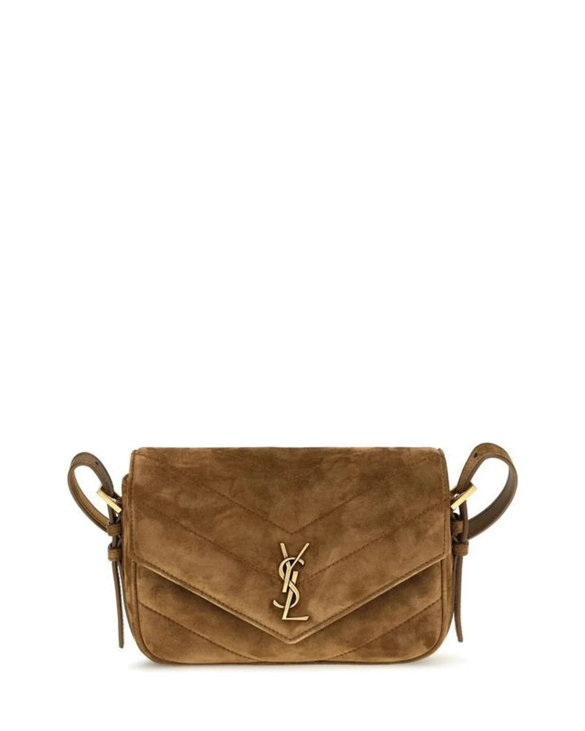 Saint Laurent Cross Body Bag in brown, Suede