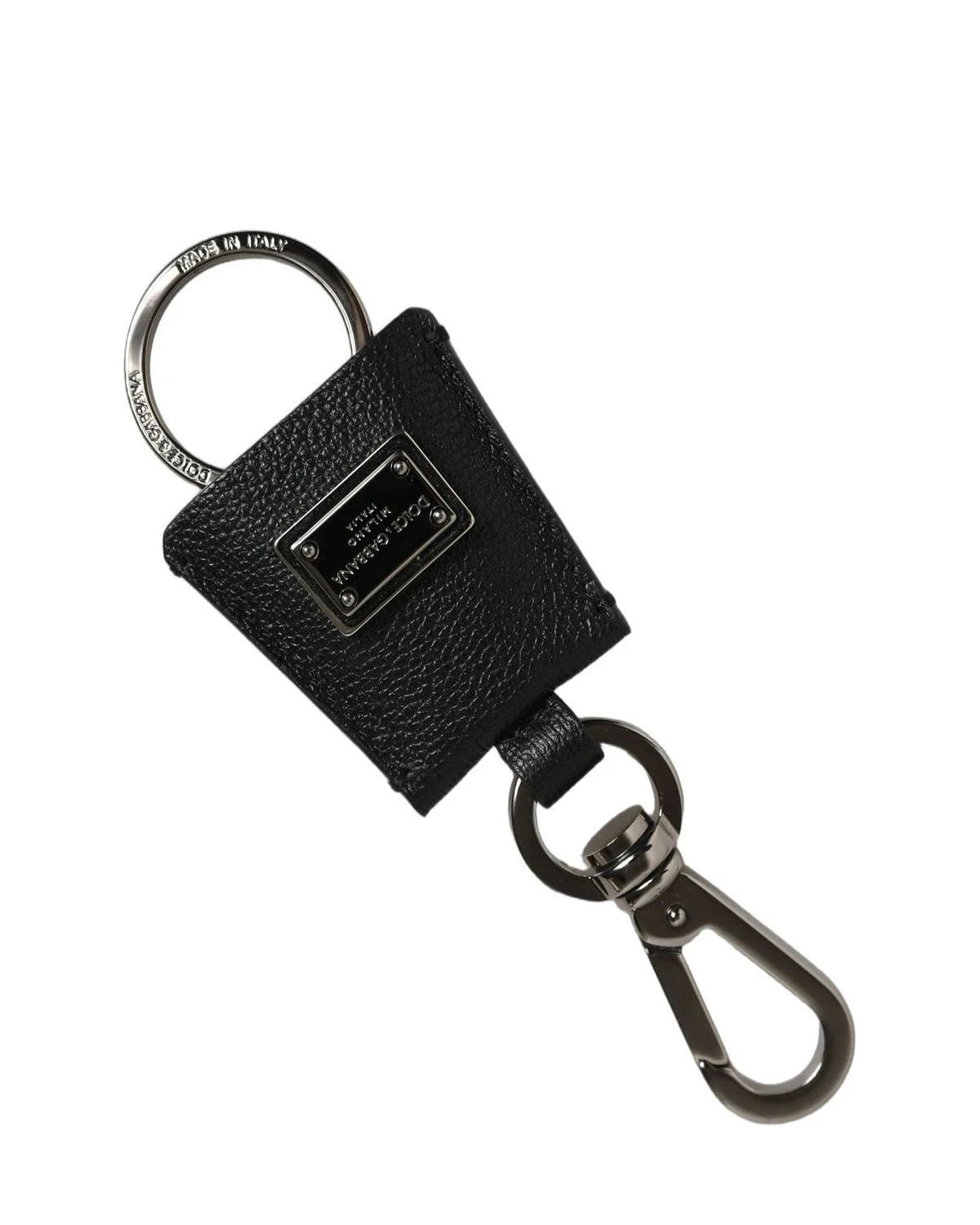 Dolce & Gabbana Keychain in black, Leather Attachment — view 3