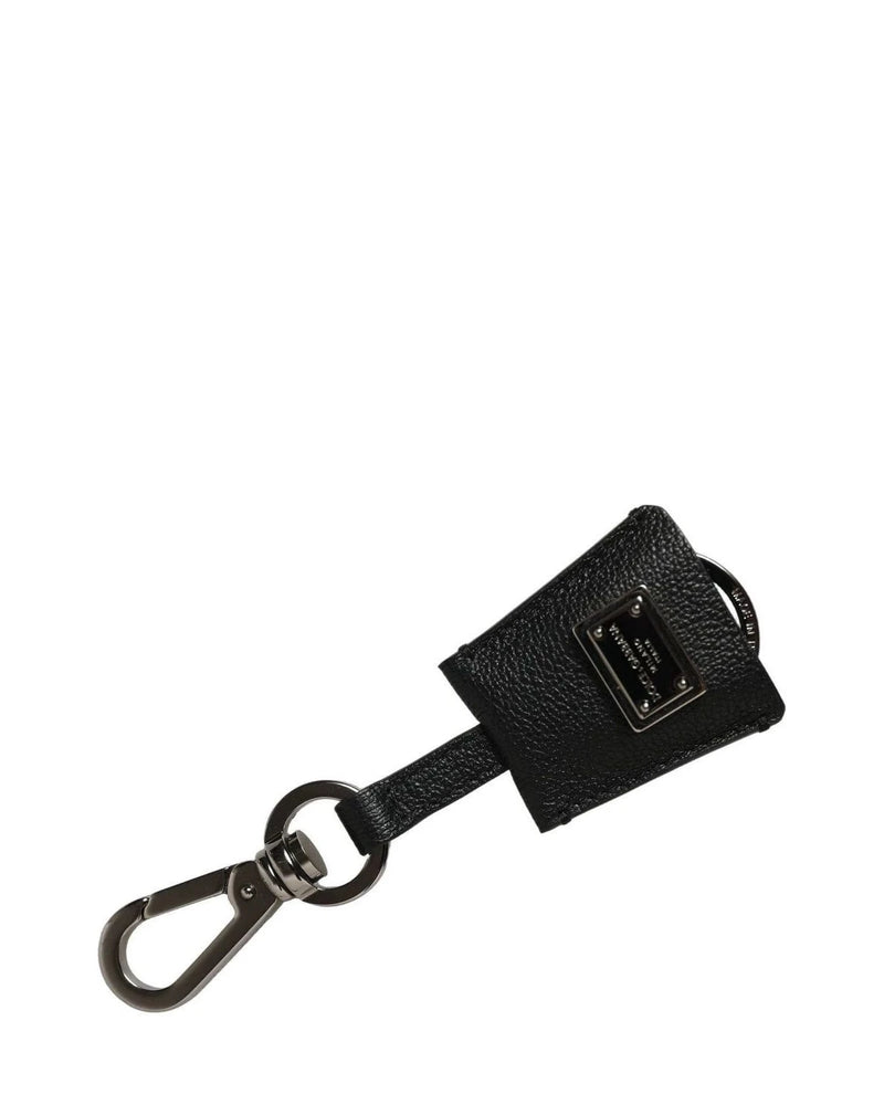 Dolce & Gabbana Keychain in black, Leather Attachment — view 5