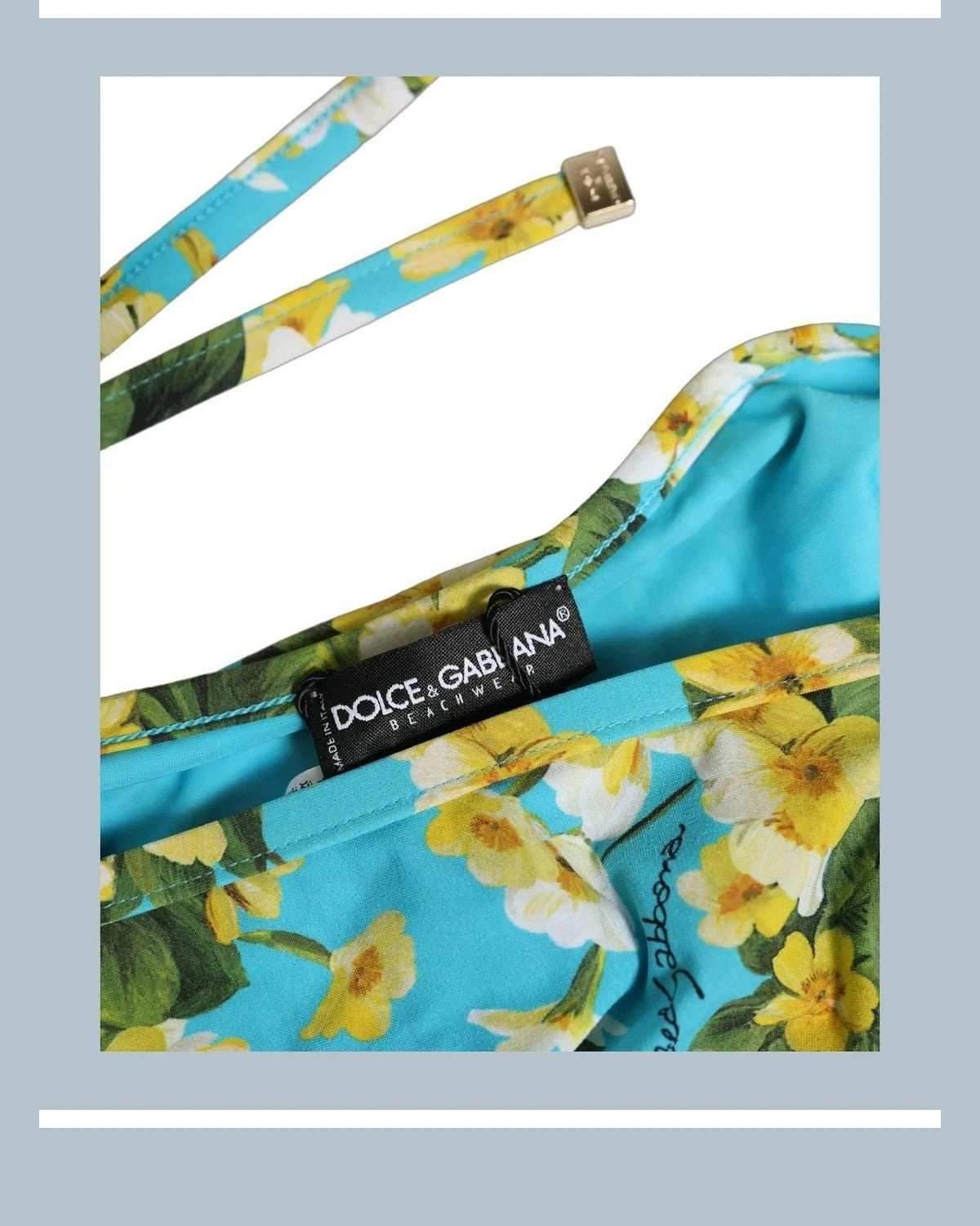 Dolce & Gabbana Classic Bikini in blue, Nylon