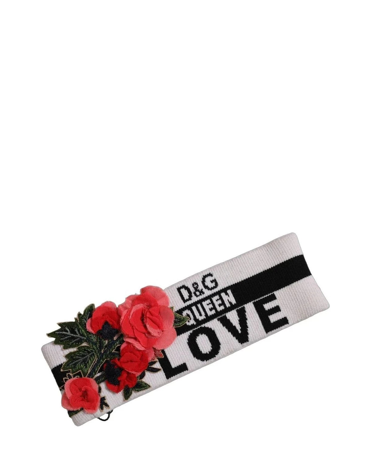 Dolce & Gabbana Headband in white, Virgin Wool — view 2