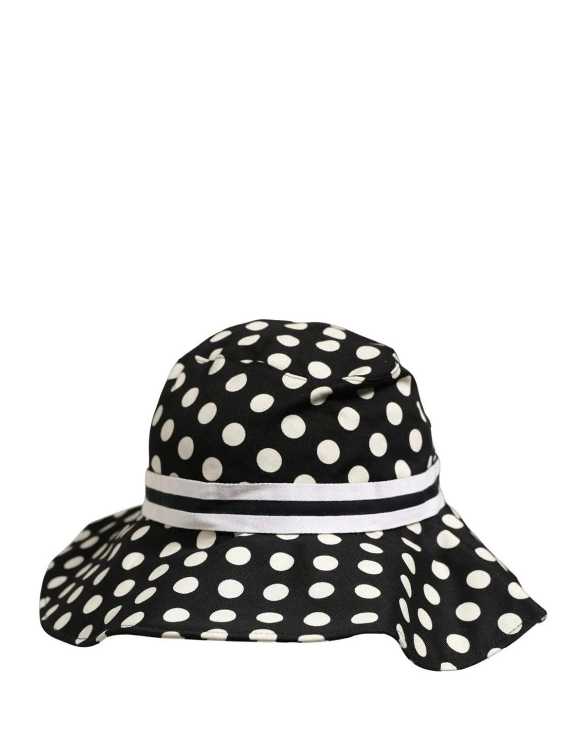 Dolce & Gabbana Sun Hat in black, Cotton — view 3