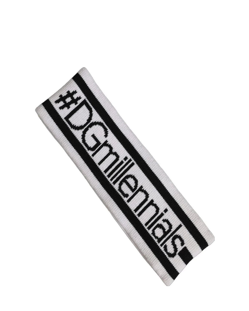 Dolce & Gabbana Headband in white, Virgin Wool — view 3