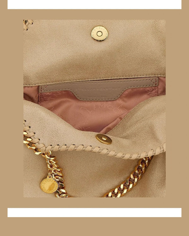 Stella McCartney Shoulder Bag in beige, Polyester — view 4