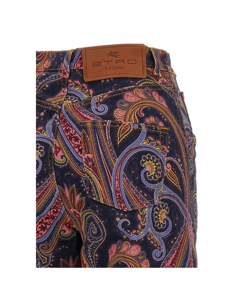Etro Jean in multicolor, Cotton — view 4