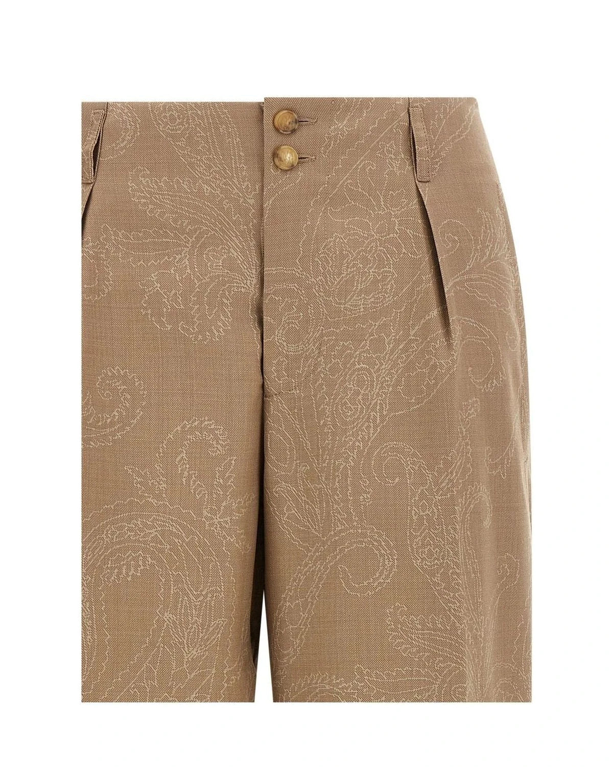 Etro Trouser in beige, Wool — view 3