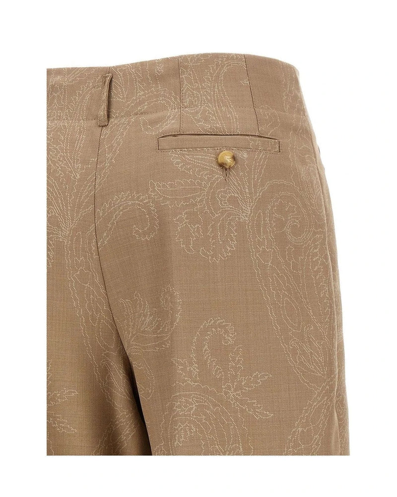 Etro Trouser in beige, Wool — view 4