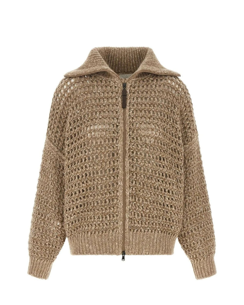 Brunello Cucinelli Cardigan in beige, Wool