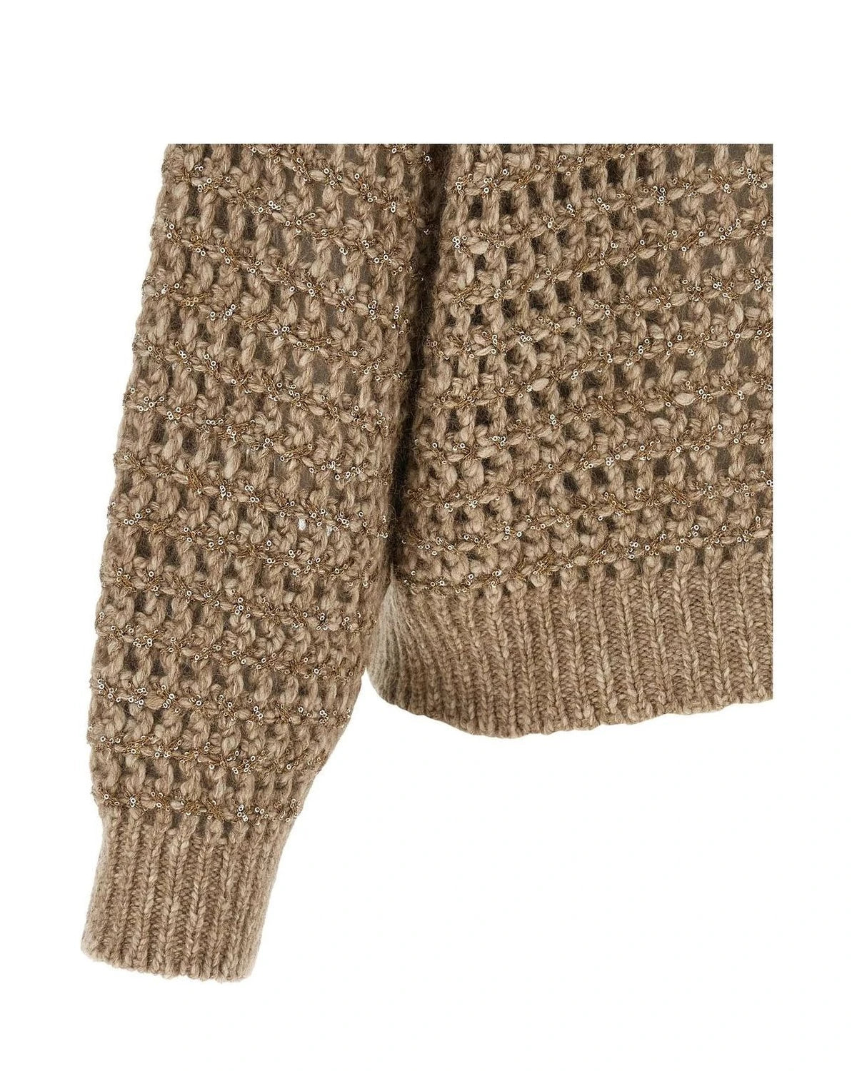 Brunello Cucinelli Cardigan in beige, Wool — view 4