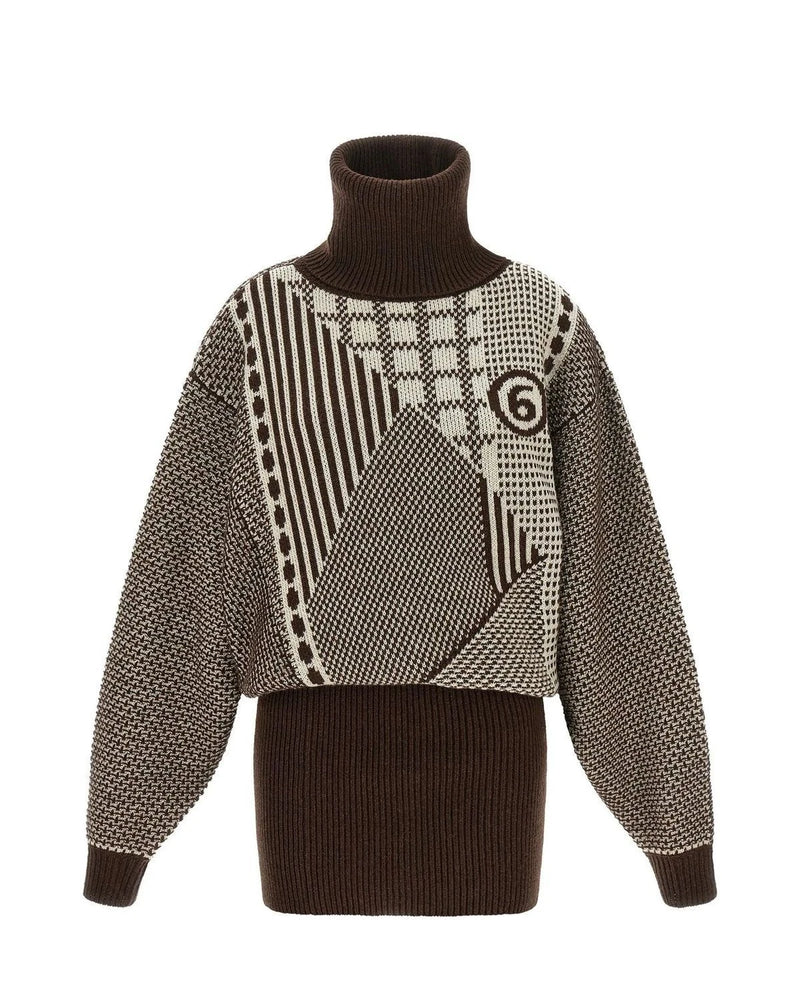 MM6 Maison Margiela Dresse in brown, Wool
