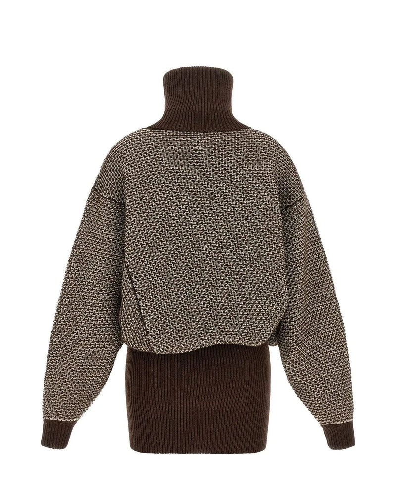 MM6 Maison Margiela Dresse in brown, Wool — view 3