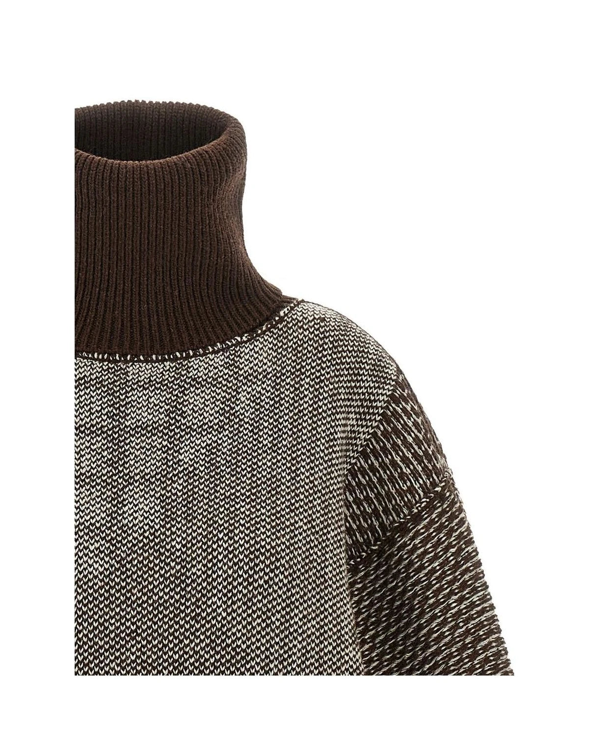 MM6 Maison Margiela Dresse in brown, Wool — view 4