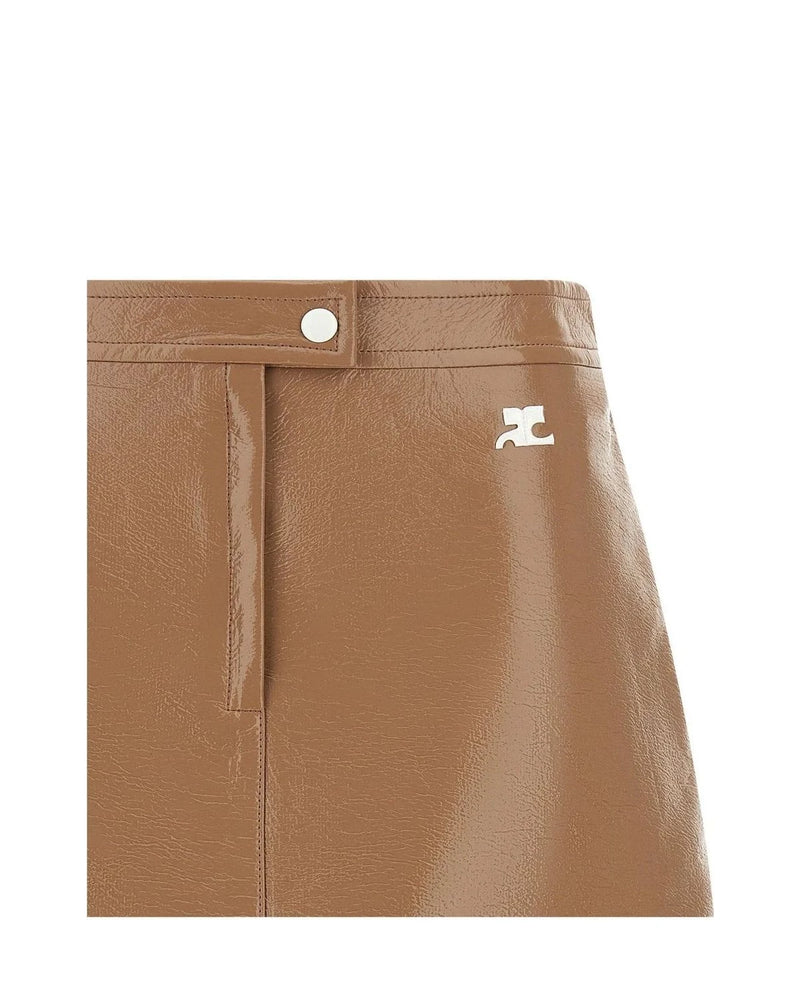 Courrèges Skirt in beige, Cotton — view 3