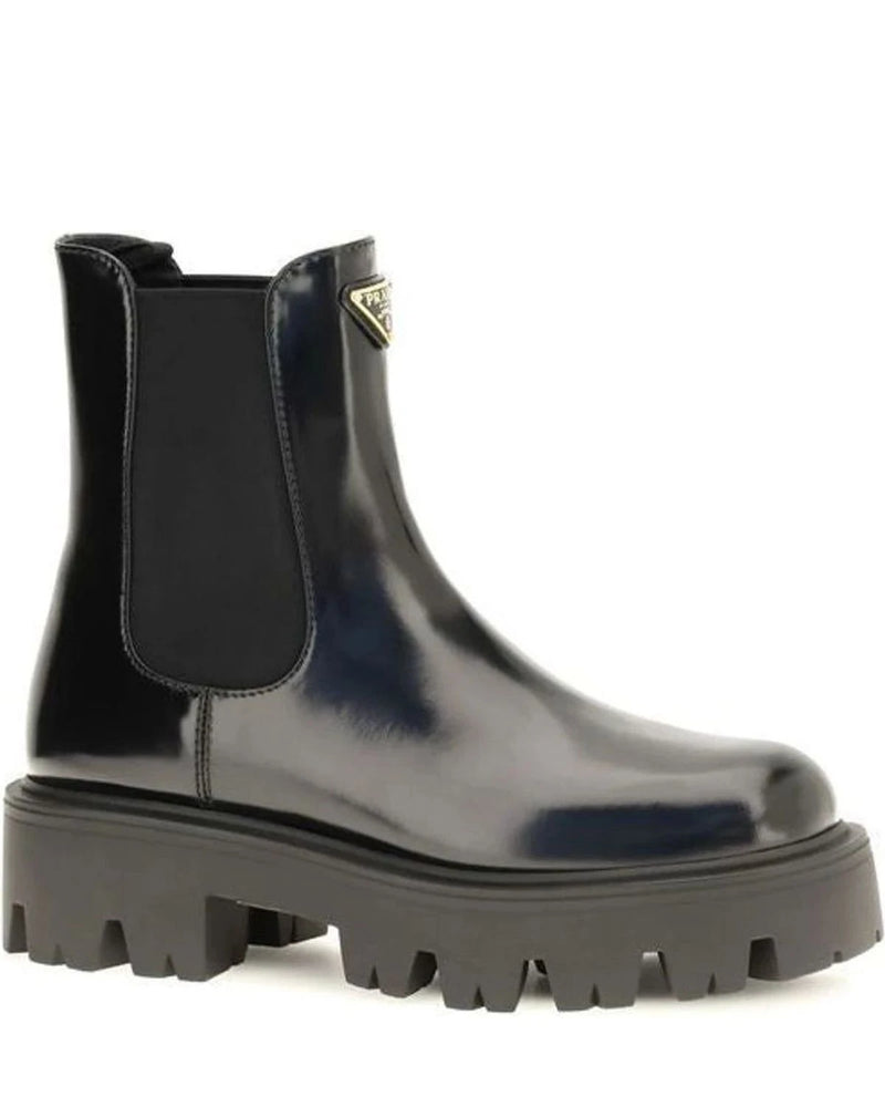Prada Chelsea Boots in black, Calf Leather — view 2