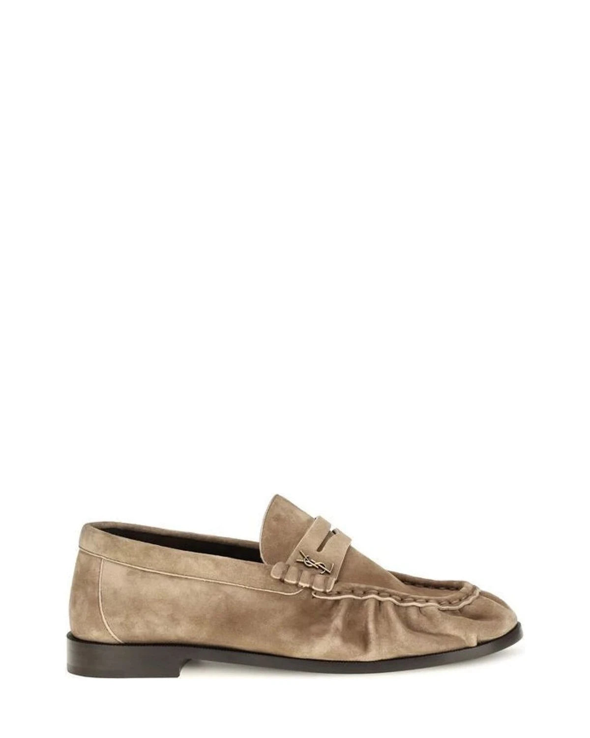 Saint Laurent Loafers in beige, Calf Leather