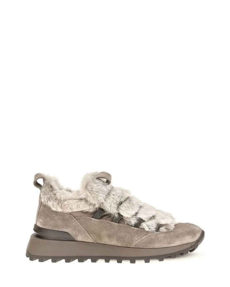 Brunello Cucinelli Sneakers in gray, Suede