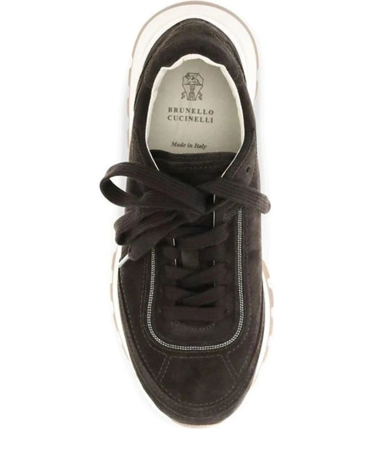 Brunello Cucinelli Sneakers in brown, Suede — view 4