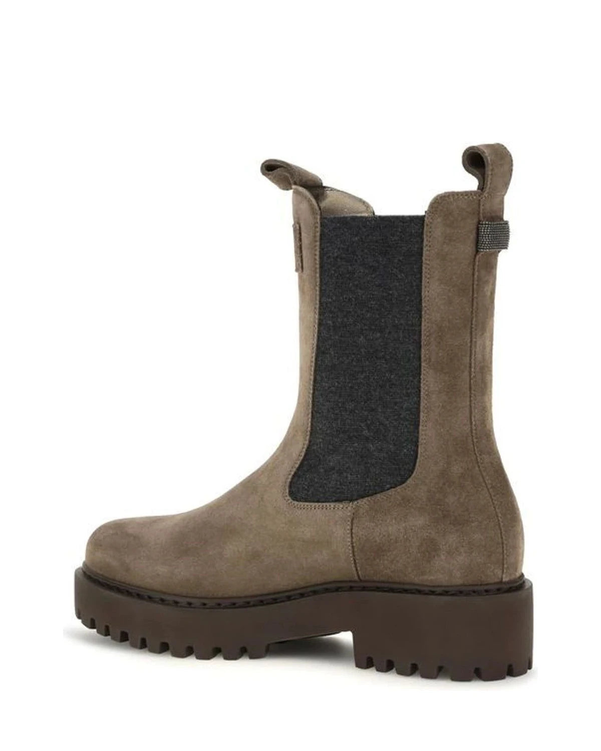 Brunello Cucinelli Ankle Boots in brown, Calf Leather — view 3