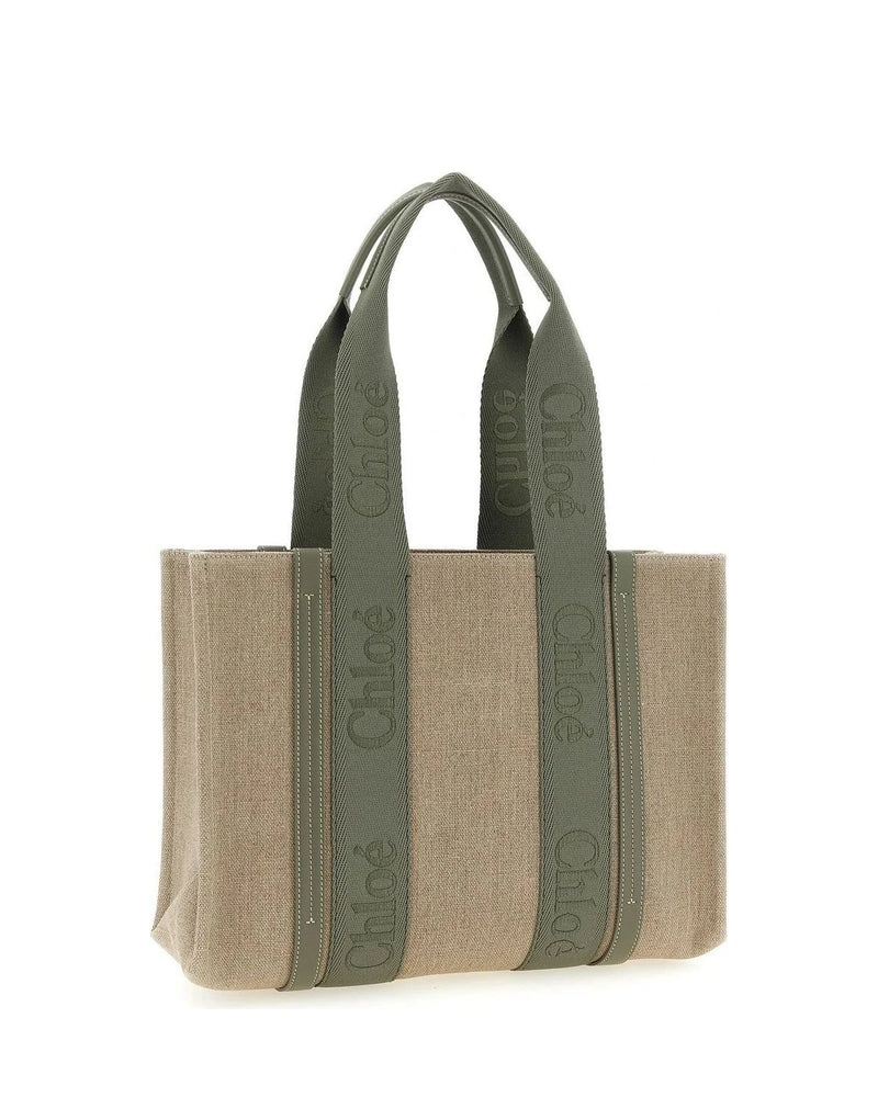 Chloé Tote Bag in beige, Linen — view 2