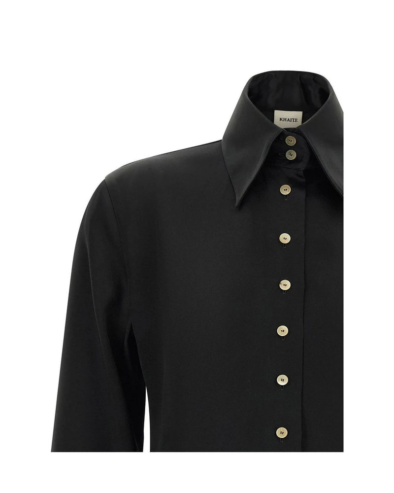Khaite Dress Shirt in black, Acetate — view 3