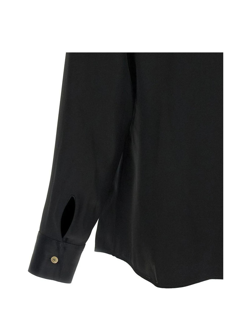 Khaite Dress Shirt in black, Acetate — view 4