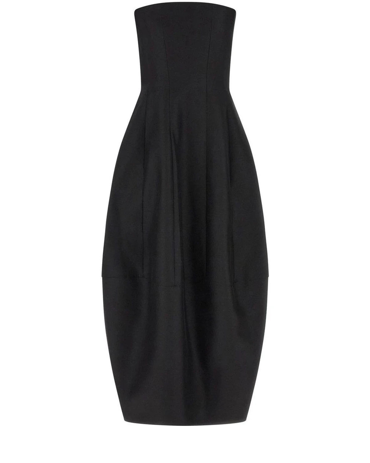 Khaite Black Wool Dress