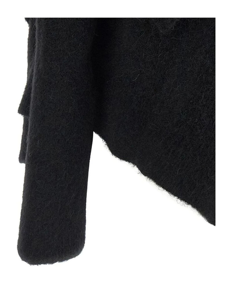 Rick Owens Cardigan in black, Alpaca — view 4