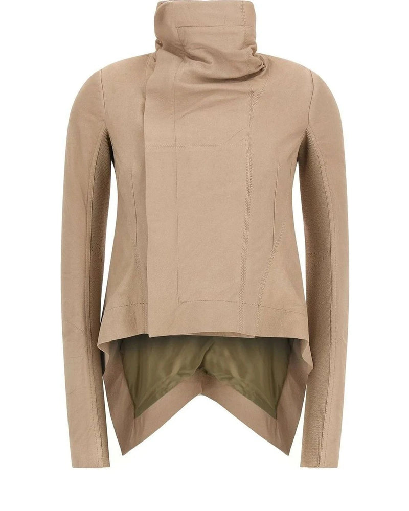Rick Owens Trucker Jacket in beige, Lamb Leather