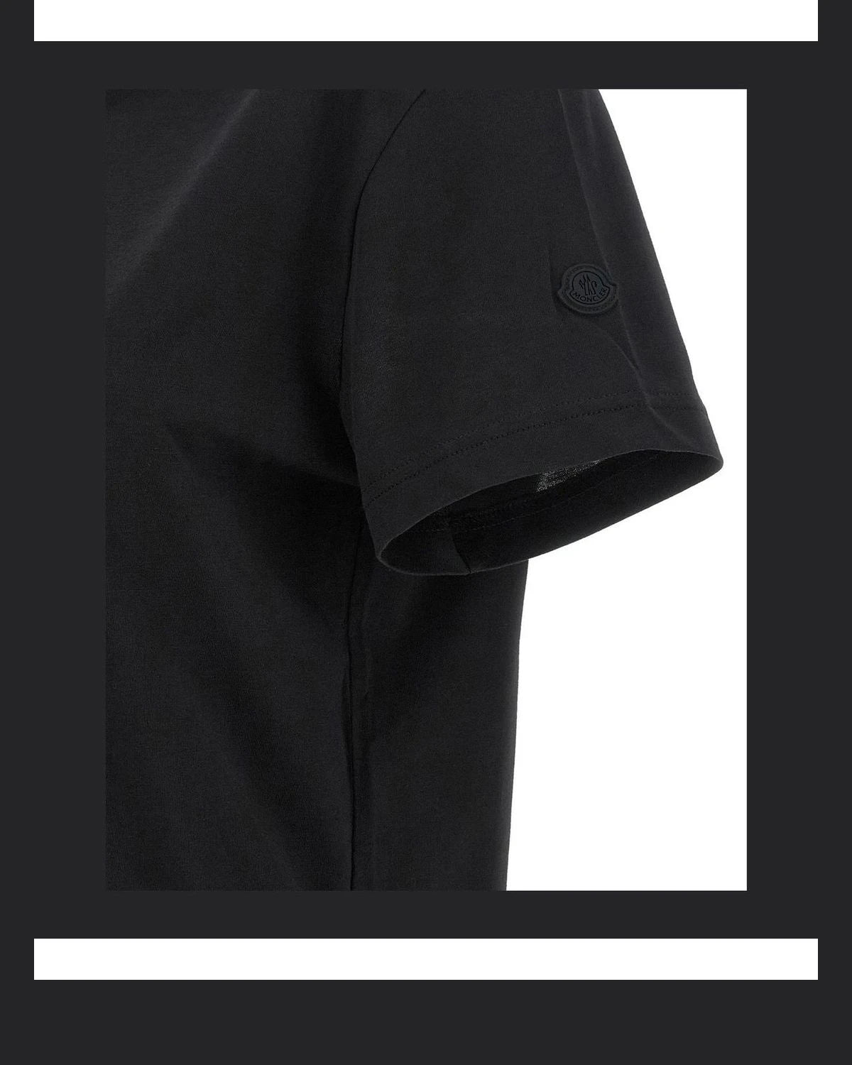 Moncler T-Shirt in black, Cotton — view 4