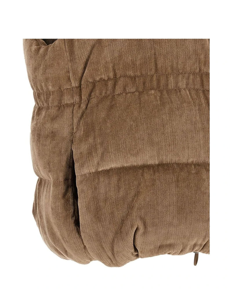 Brunello Cucinelli Vest in beige, Viscose — view 4