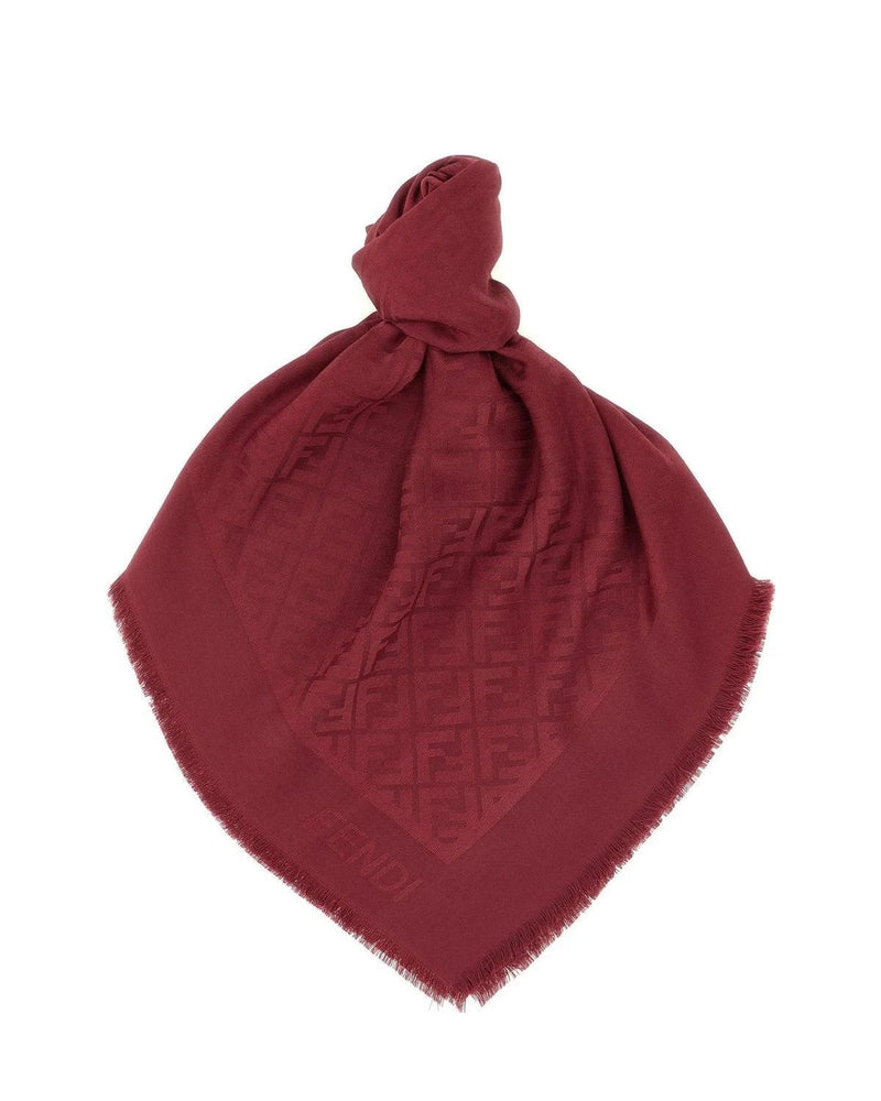 Fendi Scarves & Shawl in red, Silk