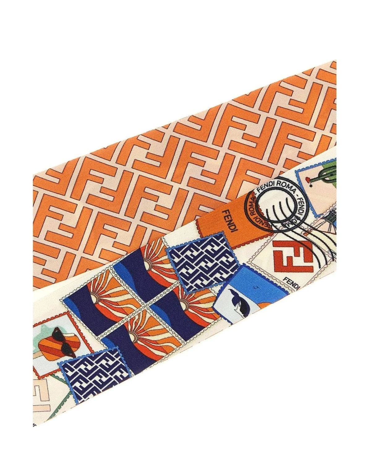 Fendi Headband in multicolor, Silk — view 3