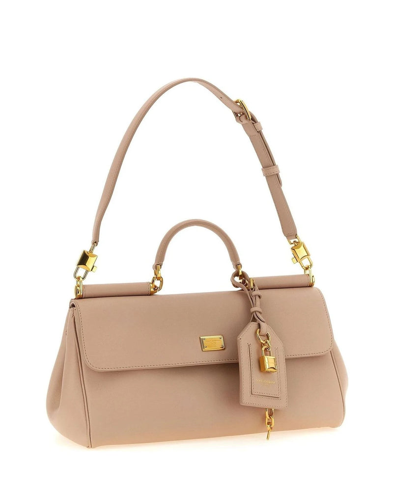 Dolce & Gabbana Satchel Bag in pink, Leather — view 3
