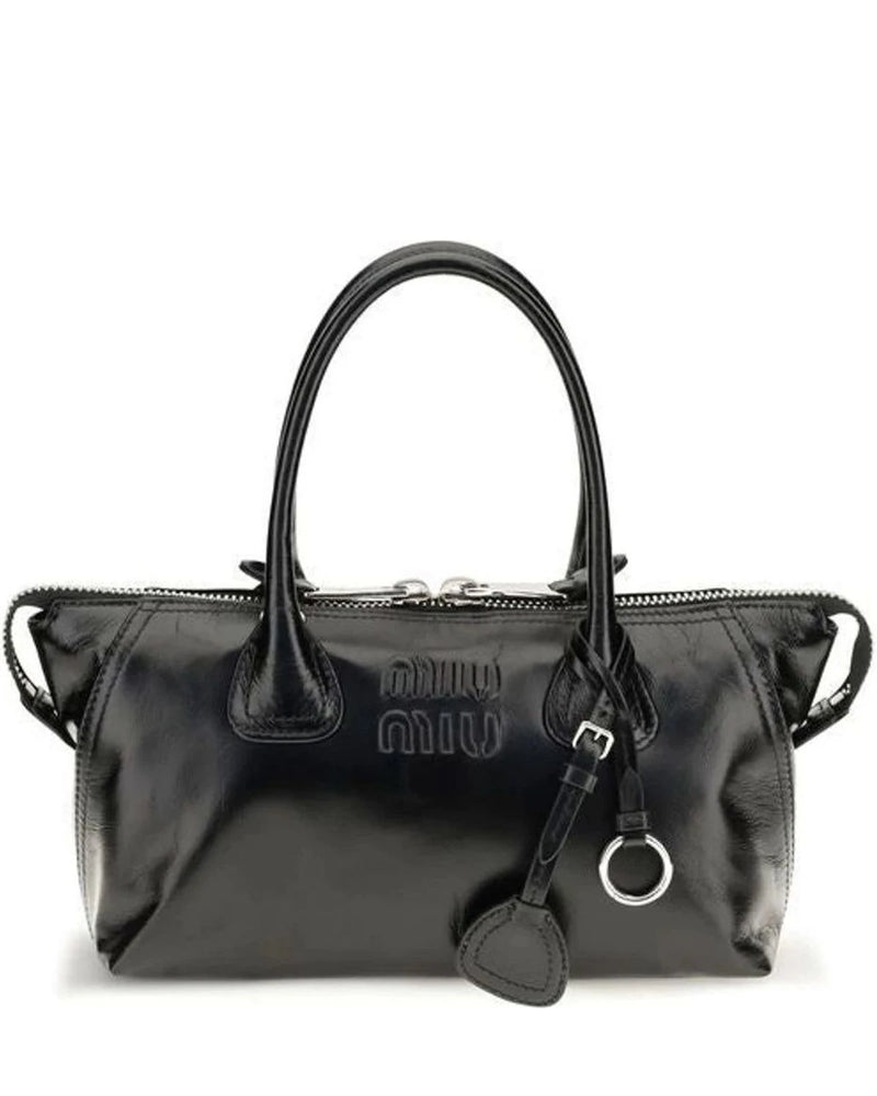 Miu Miu Satchel Bag in black, Calf Leather